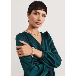 Phase Eight Pearl And Knot Necklace